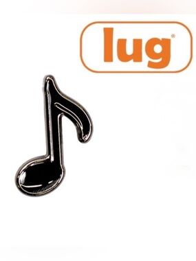 Lug Black Music Note Bag Charm. NWT